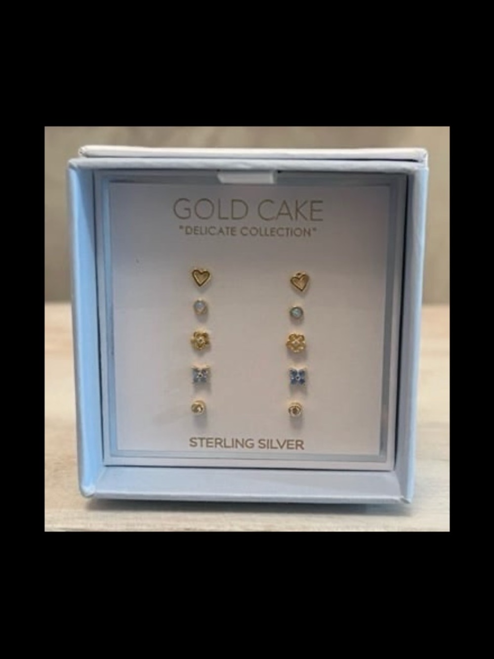 ⚡️⭐️Delicate Collection Sterling Silver Gold-Tone Stud Earring Set - Gold